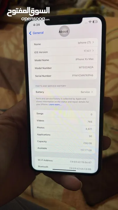 iPhone xs max 256gb