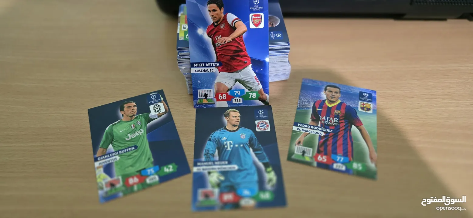 كروت كرة قدم panini and topps
