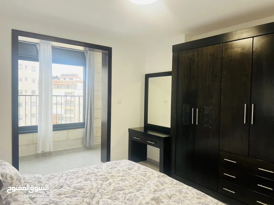 شقة للإيجار مفروشة عفش جديد جديدة لم تسكن من قبل مميزة في منطقة هادئة  عمارة محمد ربحي الحجة