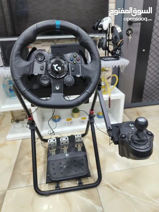 ستيرنج with gear and stand logetic 923   لوجيتيك مع قاعدة وغيار وتحويلة الوصلة USB