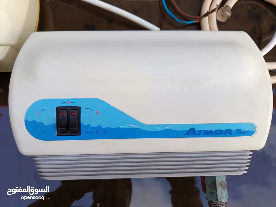 قيزر تسخين سريع الافضل نوع اتمر الاصلي ATMOR مستعمل وبحالة جيده مفكوك جديد من حمام مشيك عليه 100%