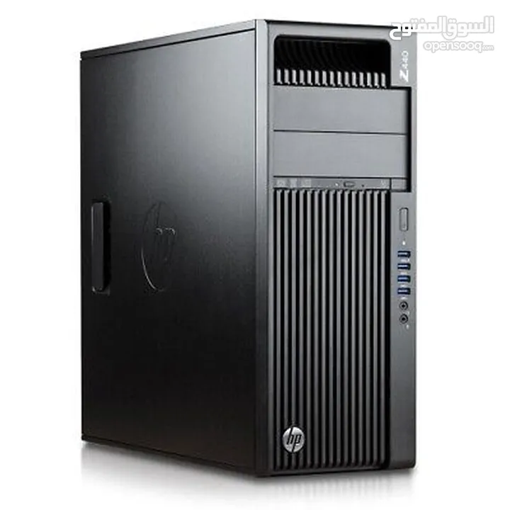 جهاز PC نوع محطة عمل Workstation موديل HP Z440 مع الشاشة والماوس والكيبورد وحافظ الطاقة الكهربائية