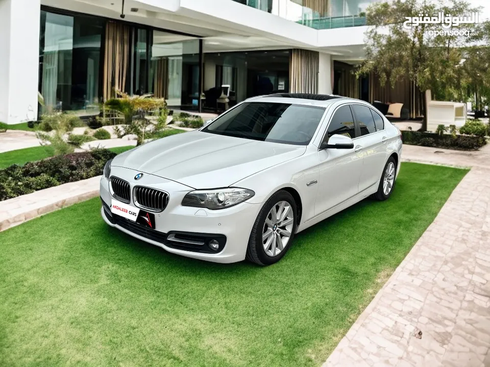 AED 1,240PM  BMW 520i 2016 EXCLUSIVE  GCC Specs  Mint Condition