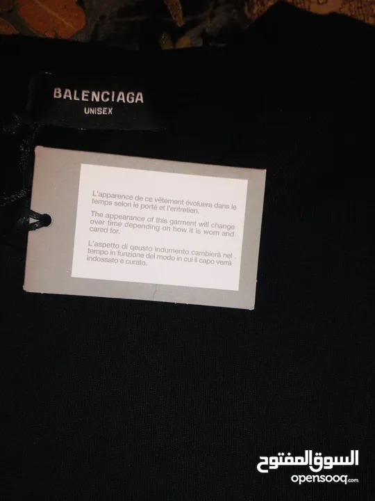 Original Balenciaga Back flip Words t shirt brand new