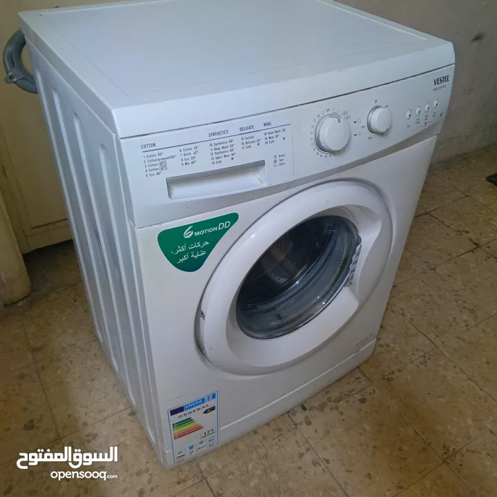 غسالة فيستيل 7كيلو بحالة ممتازة شغالة مية بالمية