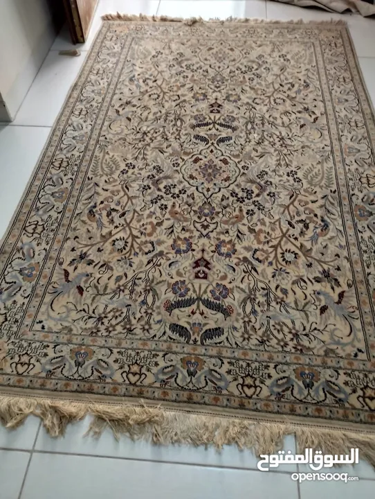سجاد حرير يدوي إيراني مستعمل للبيع