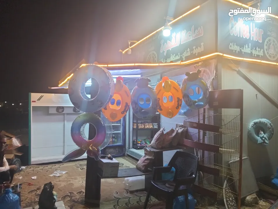 كشك قهوه تفصيل سندويش بنل للبيع موقعه مميز