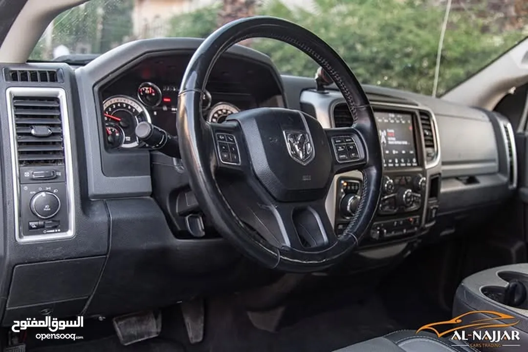 Dodge Ram Big horn 2019 gasoline   البكب بحالة الوكالة و قطع مسافة 51,000 ميل فقط