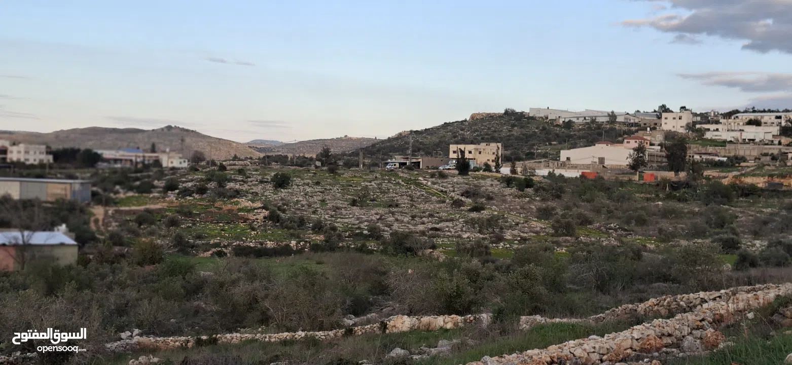 800متر طابوا فلسطيني في اجمل موقع بالكفريات واطلالة مميزةمنطقة( b)صالحة للبناء
