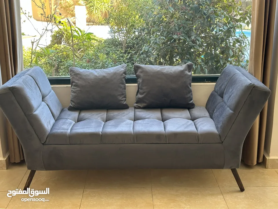 طقم كنب جلد اسود matt 3 قطع السعر. 280 دينار
