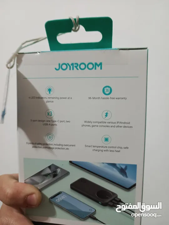 بور بانك kakusiga او (الازرق joyroom) سعته 10000ملي اقرا الوصف