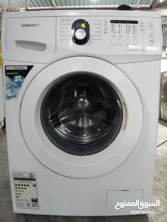 Samsung eccobubl 7kg washing machine full atomic parfect working