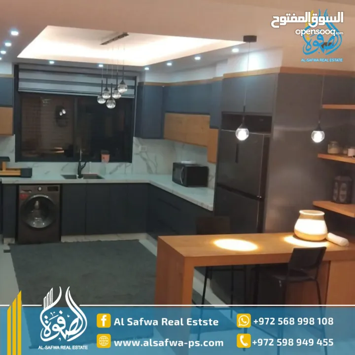 شقه جديدة مميزة جدا سوبر ديلوكس مفروشه فرش فخم خلف مستشفى رام الله