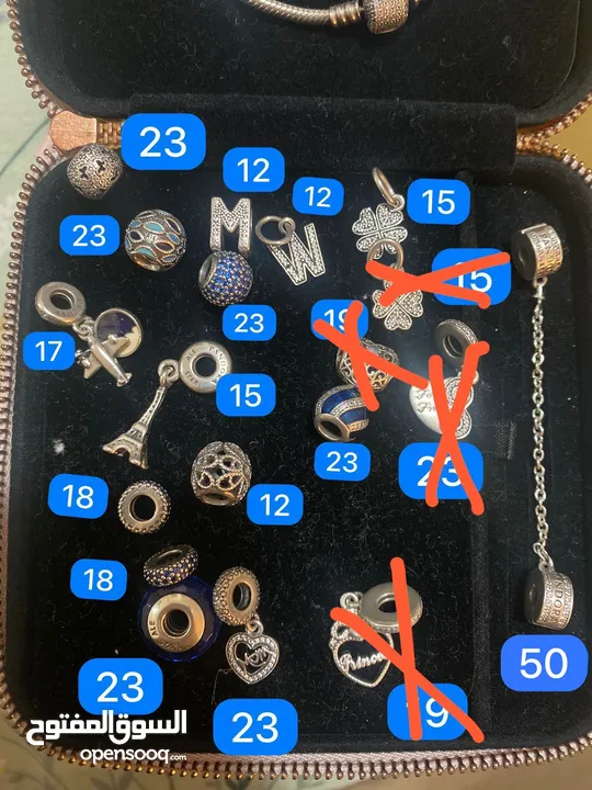 PANDORA ORIGINAL CHARMS , BRACELET , RINGS Contact for the price