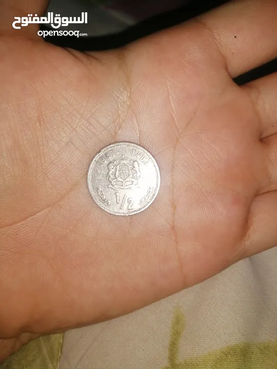 50 فرانك أو نصف درهم سنة1987 مغربية