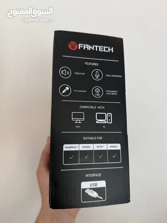 مايك احترافي  Fantech Leviosa MCX01 للبيع مناسب لصناعة المحتوى، والجيمنج. سهل الاستخدام
