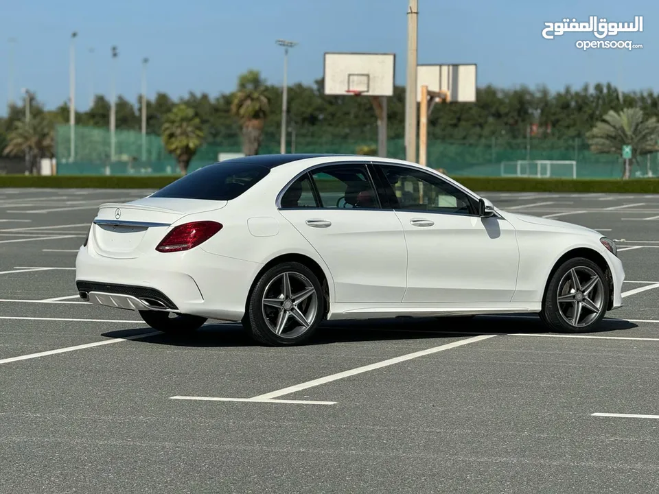 The most economical car from the German Mercedes C300 family, model 2016, AMG 63, with panorama,