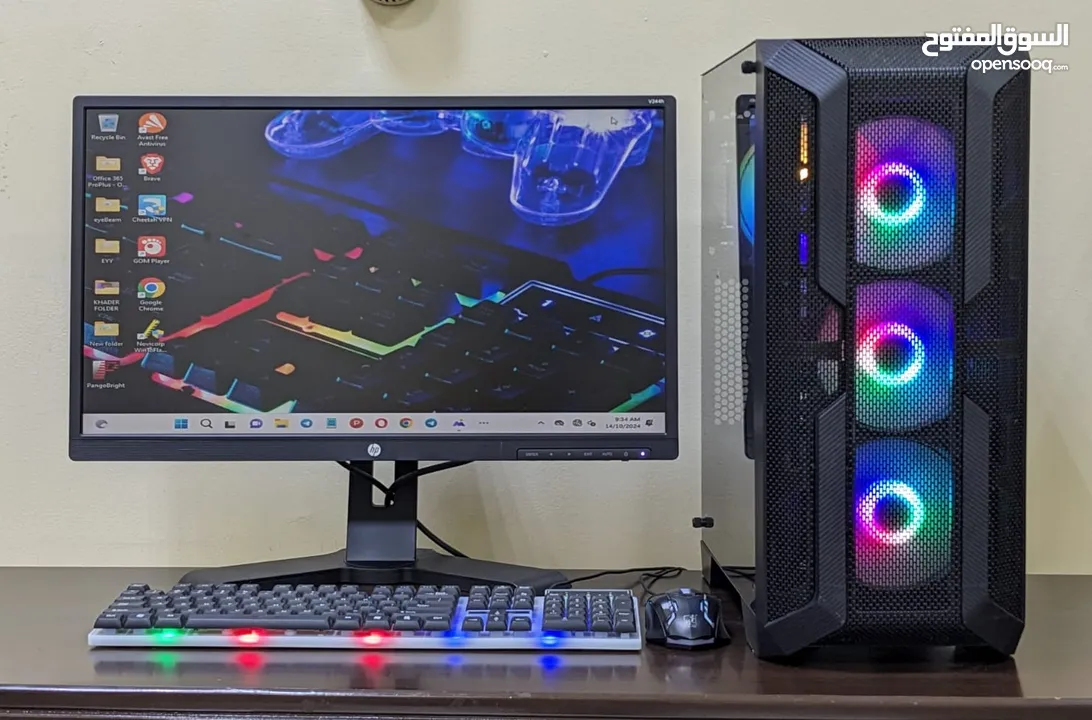 GAMING PC I5 9400F AMD RX 580 8GB FULL SET