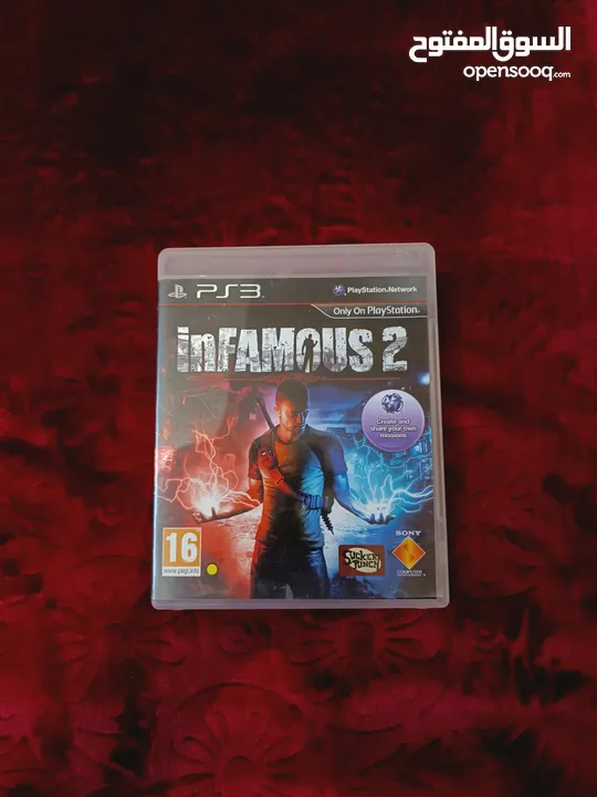 سيديات بلايستيشن 3 بحال الجديد infamous 2need for speed All stars battle royale