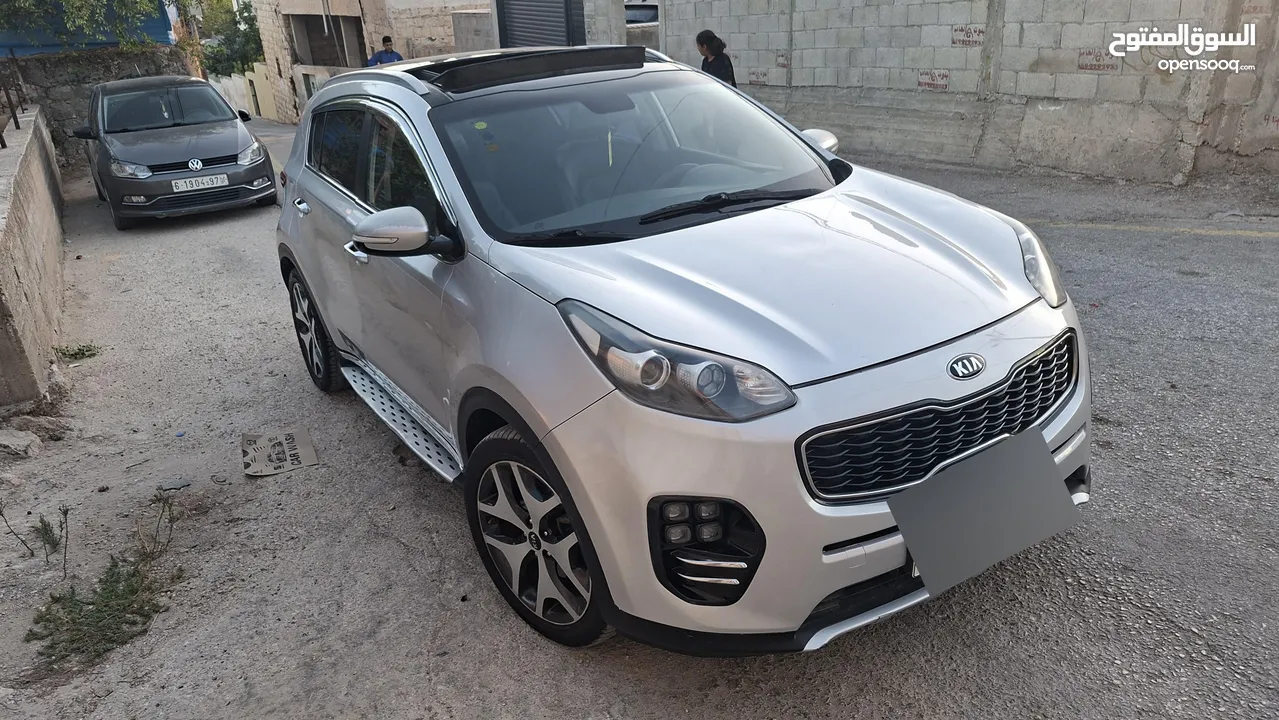 كيا سبورتج جتي لاين 2016ماتور2000ديزل فلل اضافات مع فتحة سقف بنوراما  بسعر حررررق كاش دهان شركة