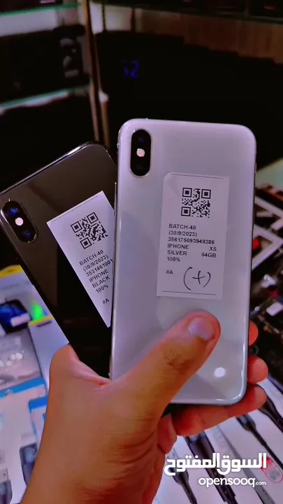 عرض خااص : iPhone Xs 64gb هواتف نظيفة جدا بدون اي مشاكل و تجي مع ملحقات و ضمان بأقل سعر من دكتور فون