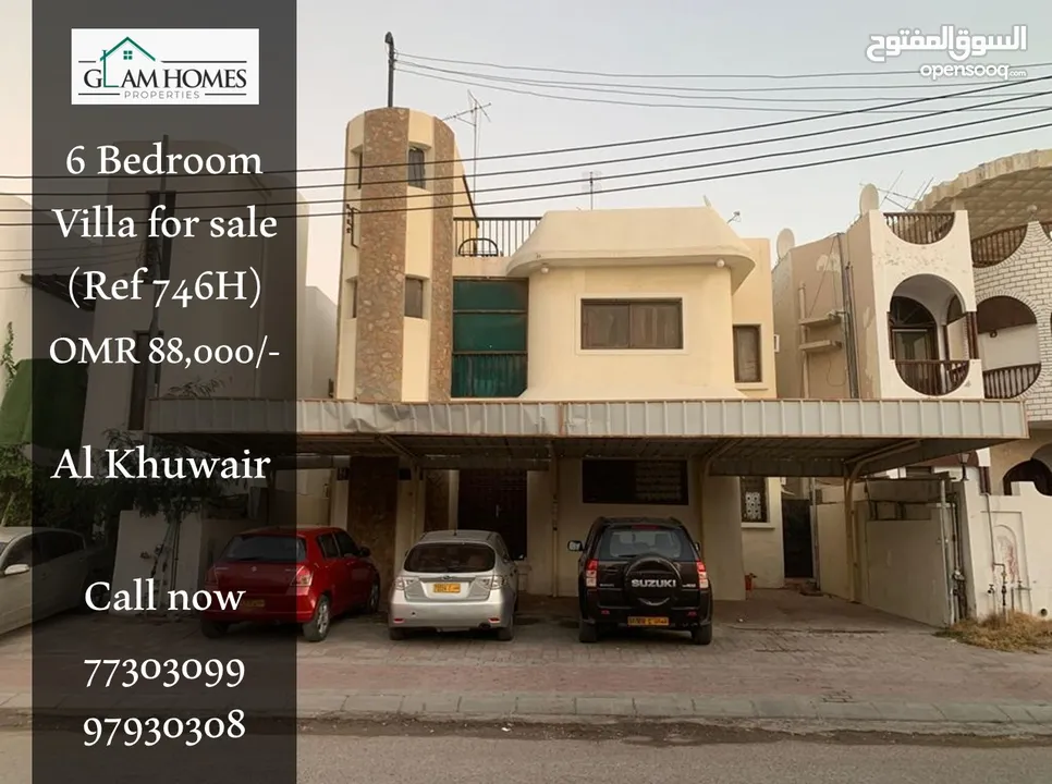 Spacious 6 BR villa for sale in Al Khuwair Ref: 746H