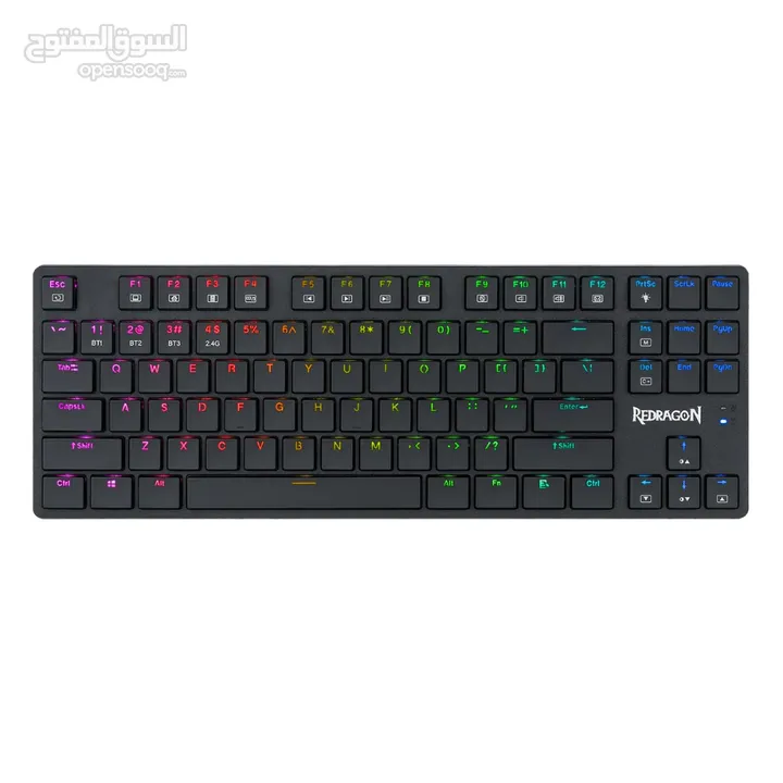 REDRAGON K539 ANUBIS 80% WIRELESS RGB MECHANICAL BROWN SWITCHES