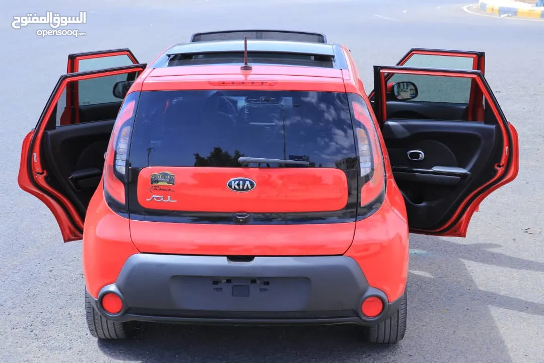 KlA SOUL +2015  سيارة كيا سول بلس2014 لون المرغوب بانوراما بصمة شاشه رادار حساسات  فل كامل رقم واحد