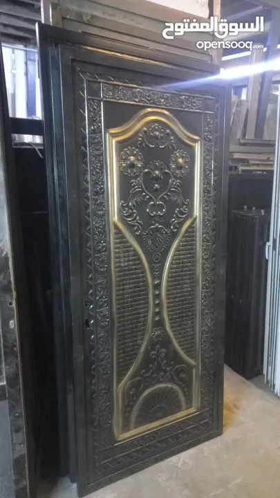 ابواب حديد تفصيل جديد ارتفاع 200 عرض  100