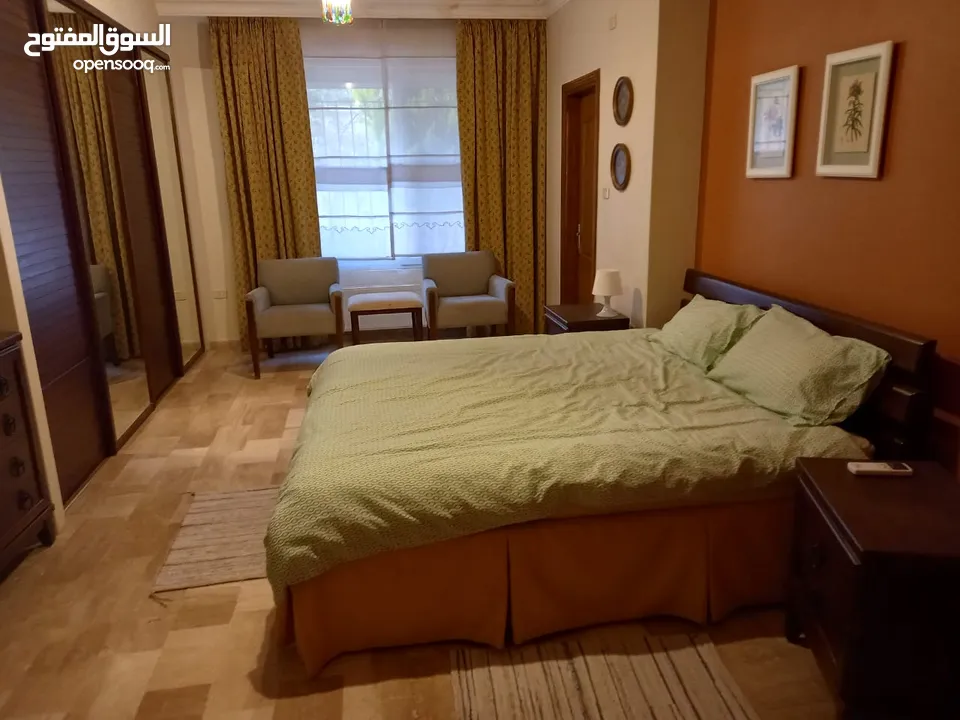 شقة مفروشة - الشميساني - 3نوم 1ماستر - 205م - حديقة - اعلان رقم A166