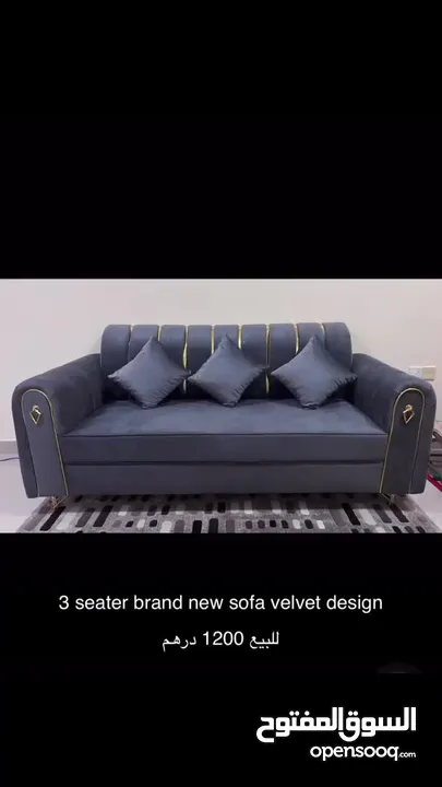 3 seater sofa set brand new velvet design