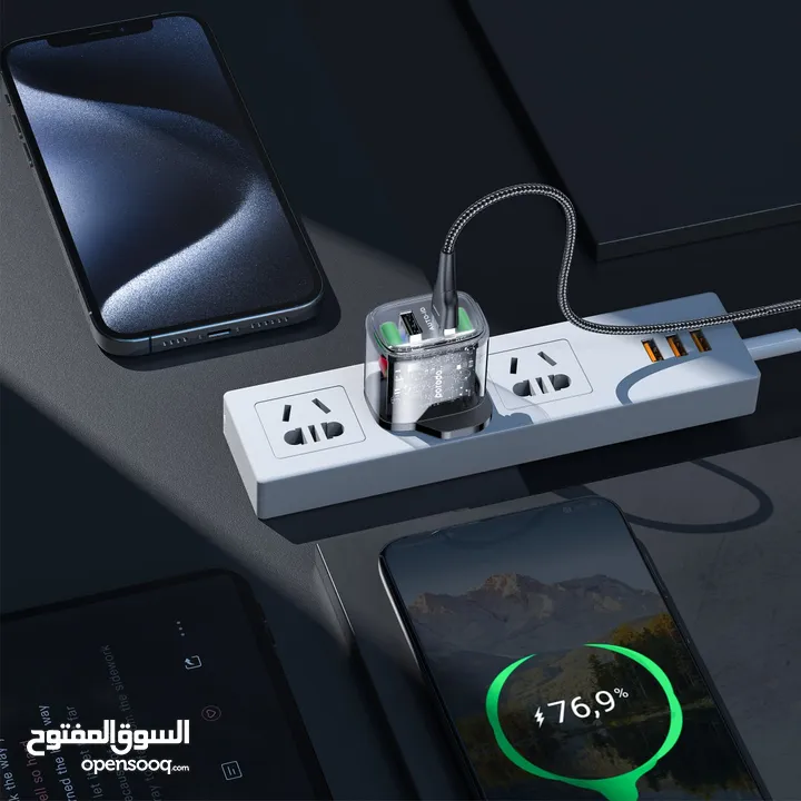 بلك الشحن الاصلى من prodo وبمنفذين USB فقط 1 ريال