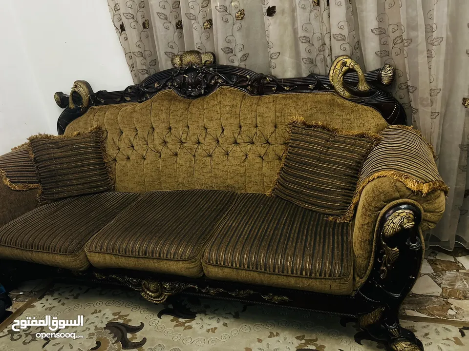 طقم كنب خشب زان