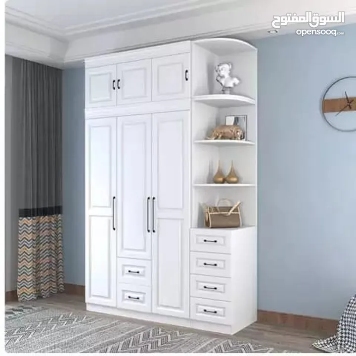 خزائن ملابس خشب لامنيت 18م الون متعددة تفصيل حسب الطلب
