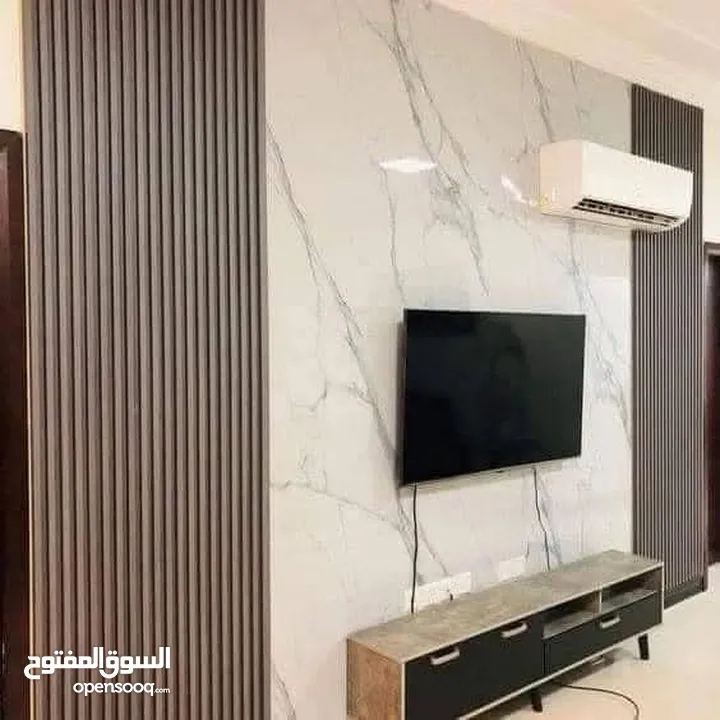 فاير بليس ورق جدران والشيبورد وبانوهات وجبسن بورد شلالات بارجولا نوافير بديل الرخام وبديل الخشب والق