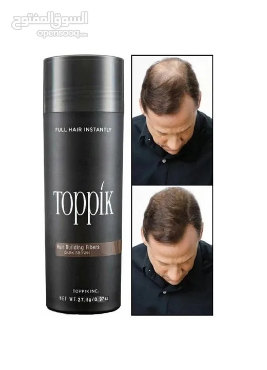 منتج توبيك المشهور لتغطية فراغات الشعر ومناطق الصلع الوراثي