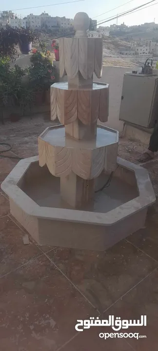 نوافير وشلالات وباربيكو وجميع انواع ديكورات الحجر الطبيعي  العنوان الزرقاء الجديده