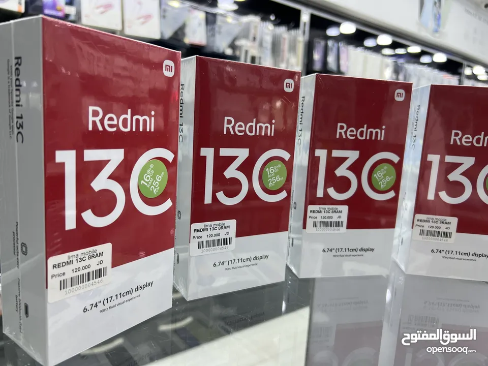 Redmi 13c (256 GB / 8 GB RAM) شاومي 13 سي كفالة الوكيل BCI