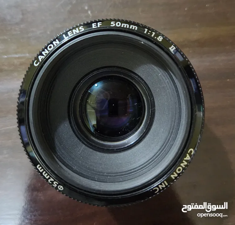 Canon EOS 650D with main lens and 50mm macro lens  كانون EOS 650D مع عدسة رئيسية وعدسة ماكرو 50 مم