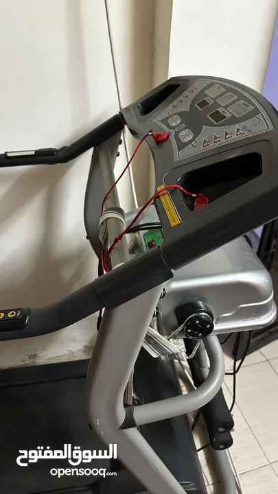 Treadmill combined with body massager.