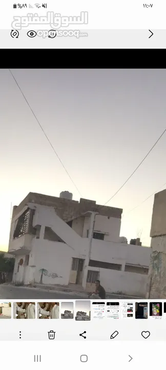 بيت مستقل مكون من ثلاثة شقق طابق ارضي شقتين وطابق اول شقه وموقع البيت بالرصيفه خلف مسجد مدينة الحجاج