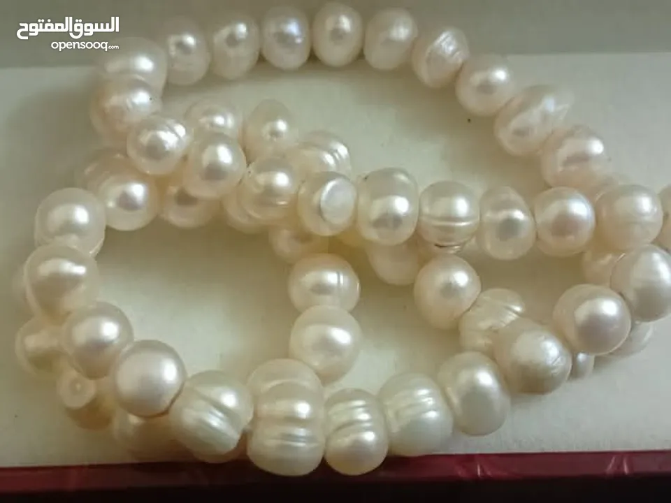 عقد لؤلؤ تحفه غاية في الجمال كما موضح بالصور يستحق الاقتناء موجودفي اربد شارع بلاط الشهداء