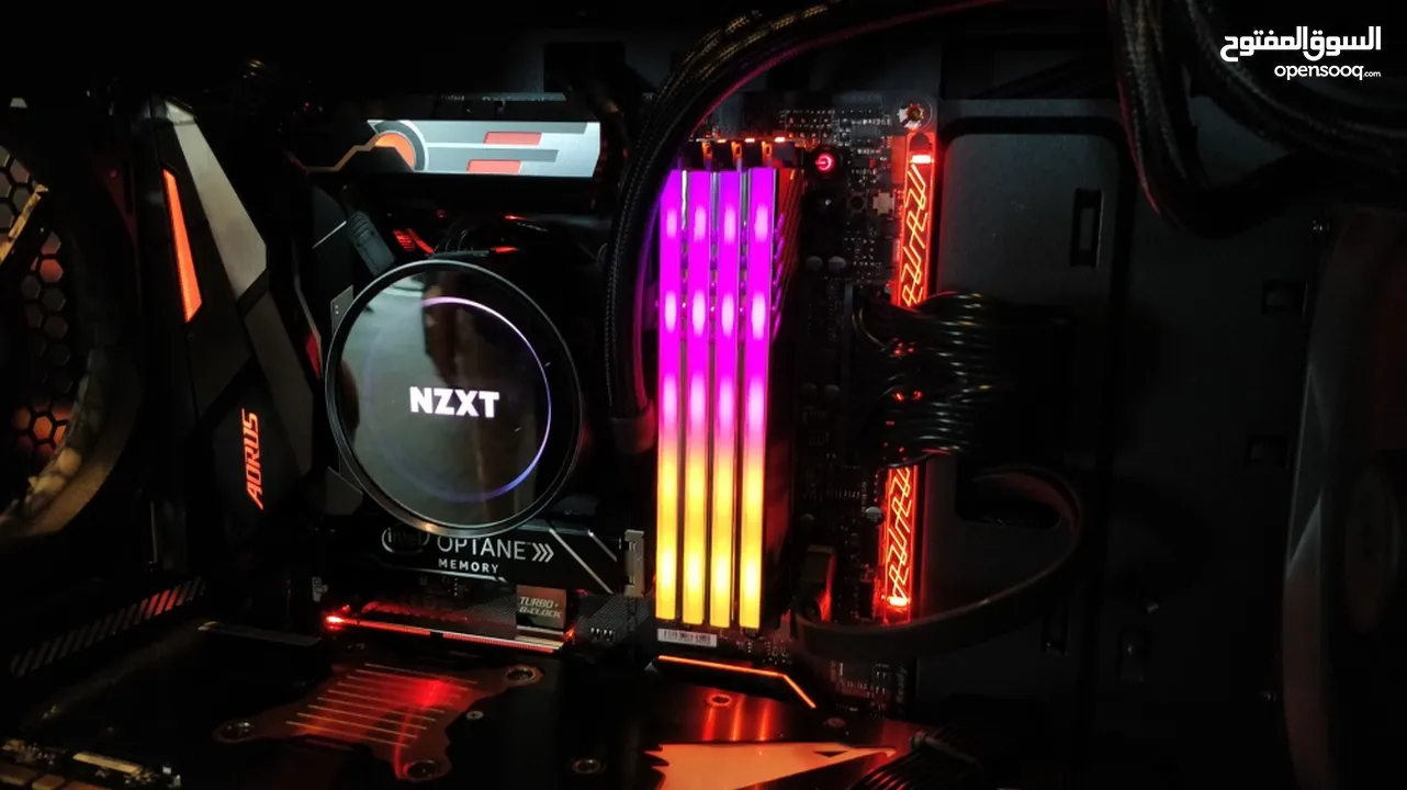 قطع كمبيوتر   CPU Core i5 9th Gen + Motherboard ASUS + HyperX Fury 8GB RGB x2