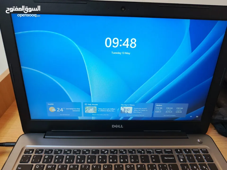 لابتوب dell كور اي 5 الجيل السابع وندوز 11 ssd بحالة ممتازة