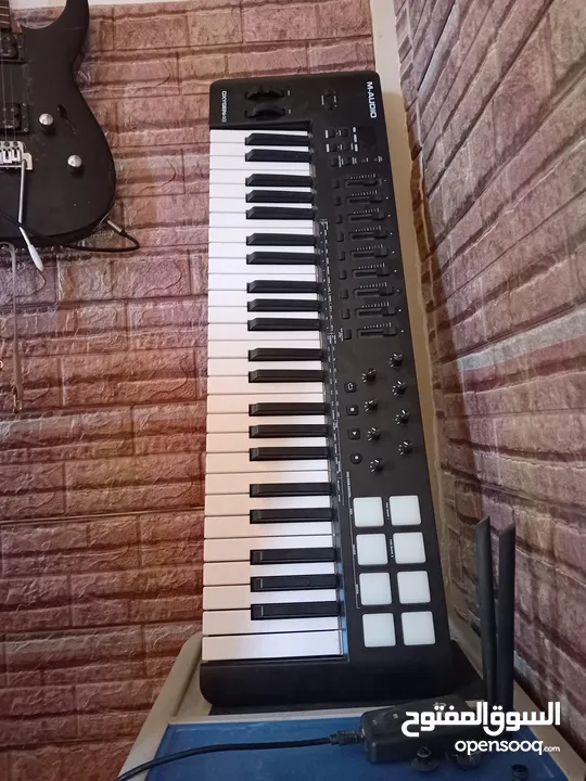midi keyboard m audio oxygen 49 mkv اورج      usb with converter to usb cميدي