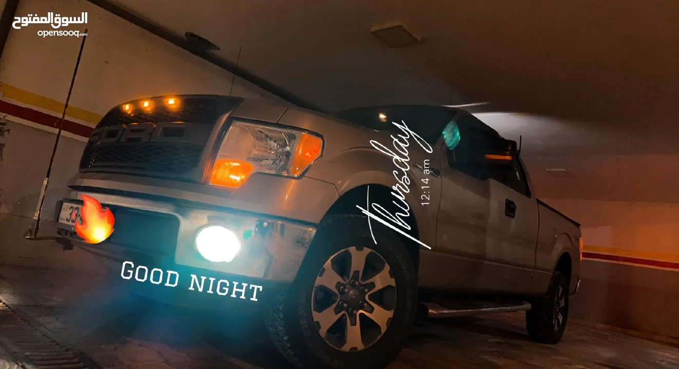 فورد F - 150 للبيع دفع رباعي 2014 كبينة و نص لون ذهبي فحص كامل 7 جيد للبيع نقداً قابل للتفاوض