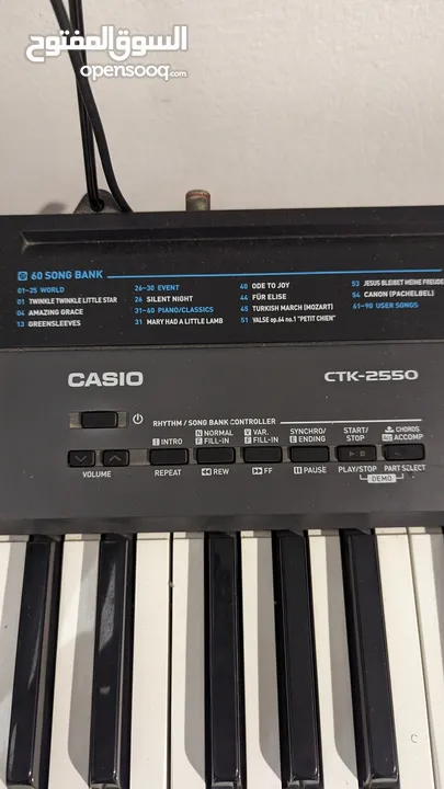 لوحة مفاتيح موسيقية كاسيو نظيف keyboard casio ctk-2550