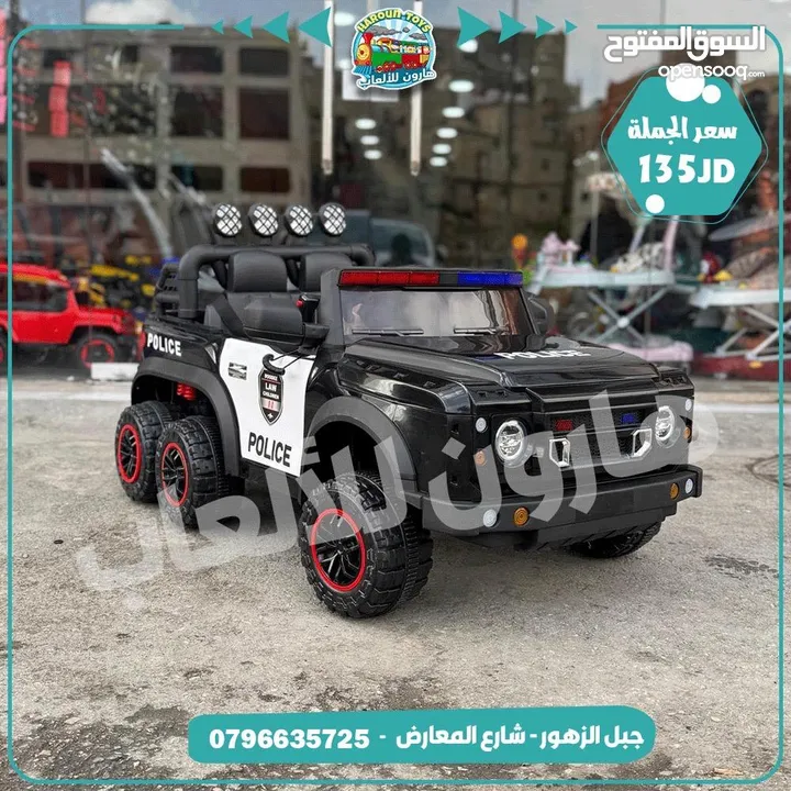 سيارة شحن 6 ماتور دفع رباعي مع موسيقى واناره و روموت كنترول و هزاز من المصنع مباشره بأفضل مواصفات ..
