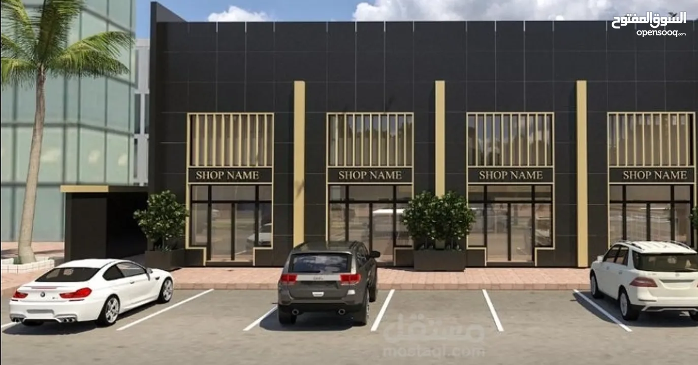 محلات مع سدة للايجار بسعر ممتاز