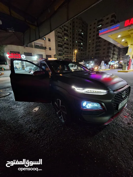 هيونداي كونا ايرون مان 2019 فل الفل  رمادي مطفي  20 ألف كم  - فحص ممتاز